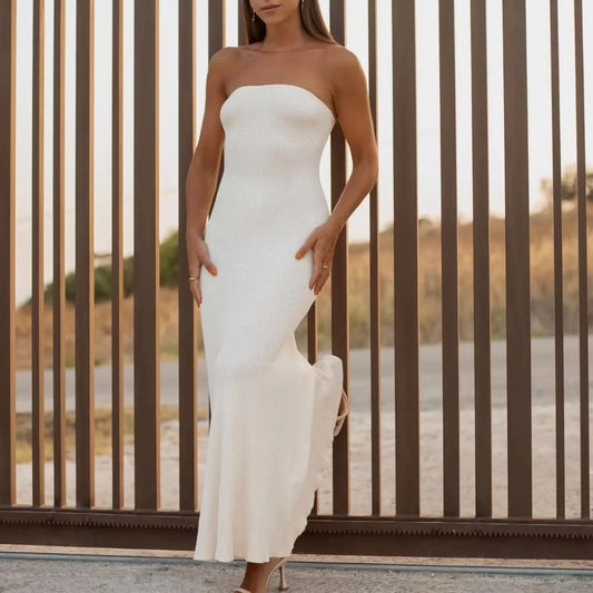 White Elegant Maxi Dress