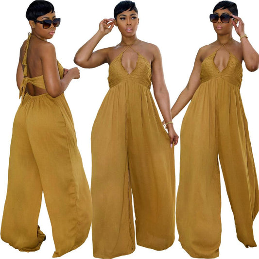 Halter Backless Jumpsuit