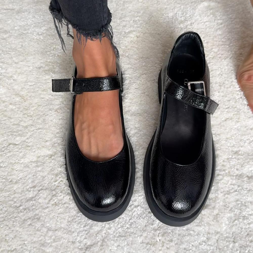 Loafers Thick Bottom Leather Shoes