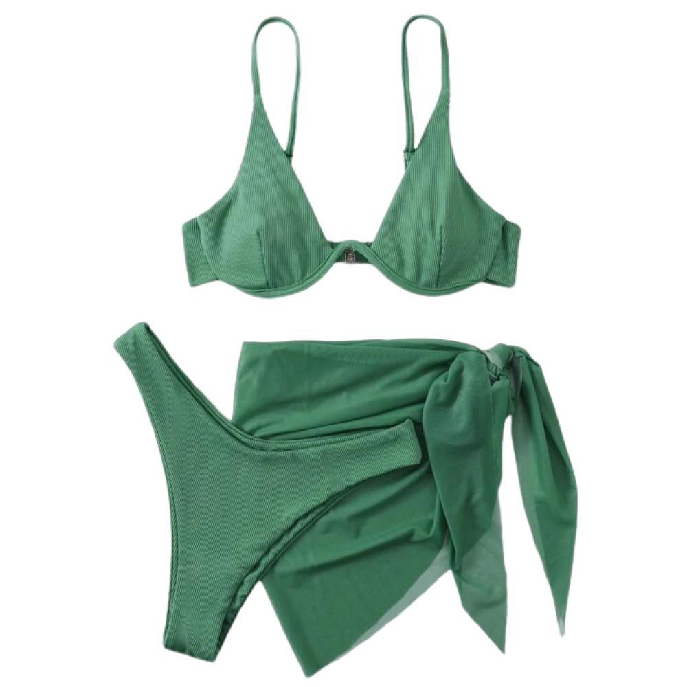 Sexy Bikini Split Three-Piece Set